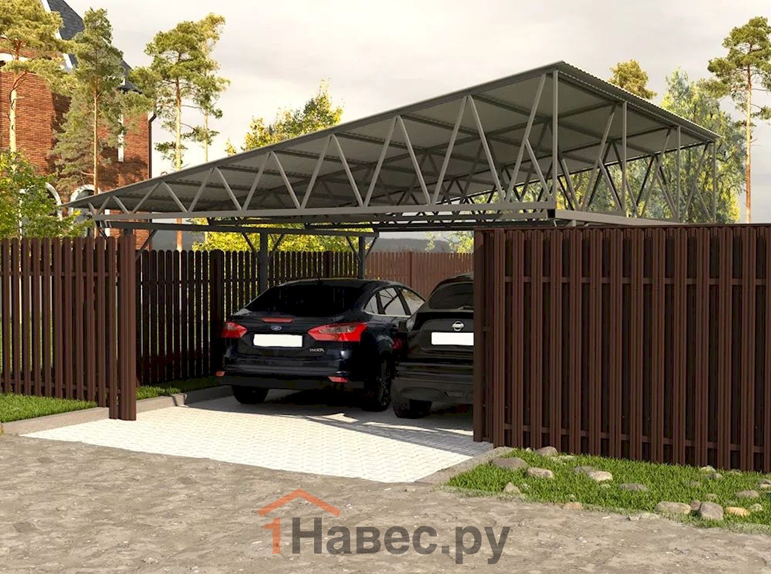 Навес из поликарбоната