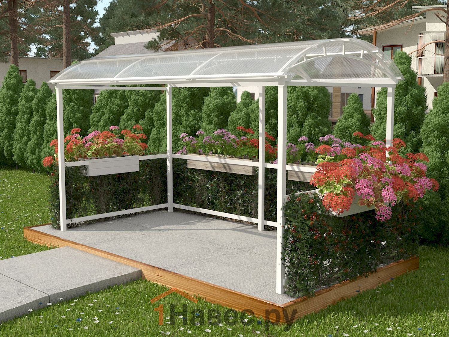 Навес из поликарбоната